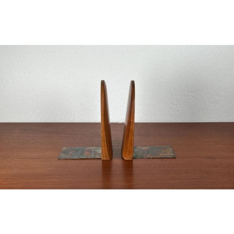 Set di 2 reggilibri scandinavi di metà secolo in Wood, anni '60 in vendita 1