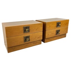 Retro Set of 2 Mid-Century Scandinavian Minimalist Bedside Tables of Johannes Andersen