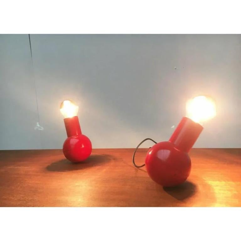 Set of 2 Mid-Century Space Age Balancing Table Lamps, 1960s For Sale 1