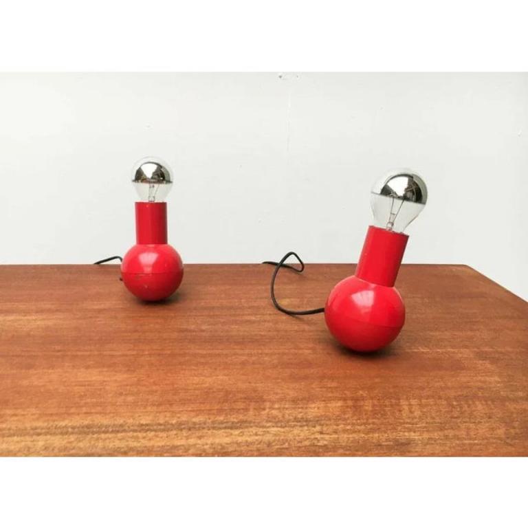 Set of 2 Mid-Century Space Age Balancing Table Lamps, 1960s For Sale 3