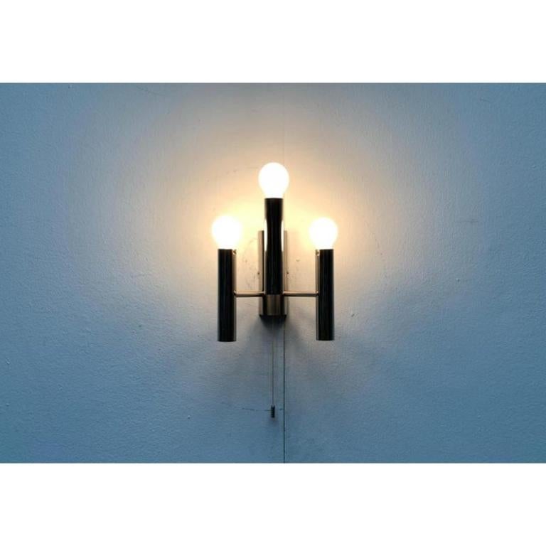 Mid-Century moderno Set di 2 lampade da parete in cromo Space AGE di metà secolo, anni '60 in vendita