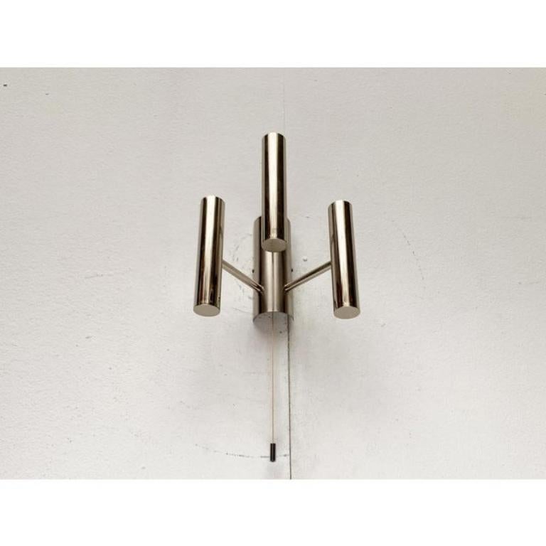 XX secolo Set di 2 lampade da parete in cromo Space AGE di metà secolo, anni '60 in vendita