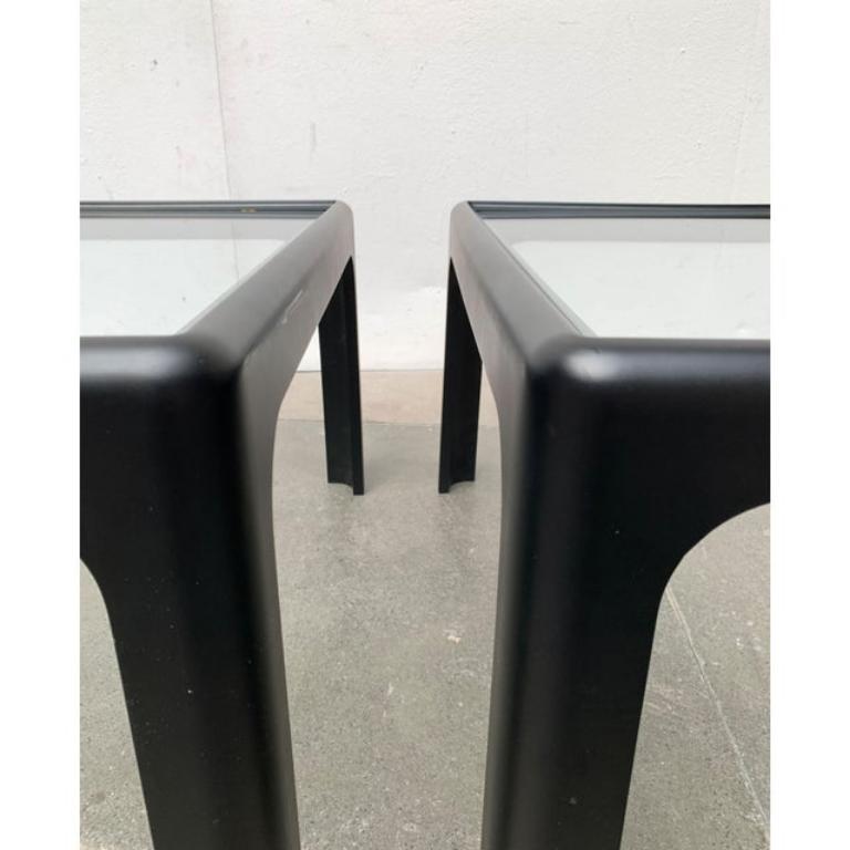 Ensemble de 2 tables basses en verre de l'ère spatiale du milieu du siècle dernier, Peter Ghyczy, années 1960 en vente 3