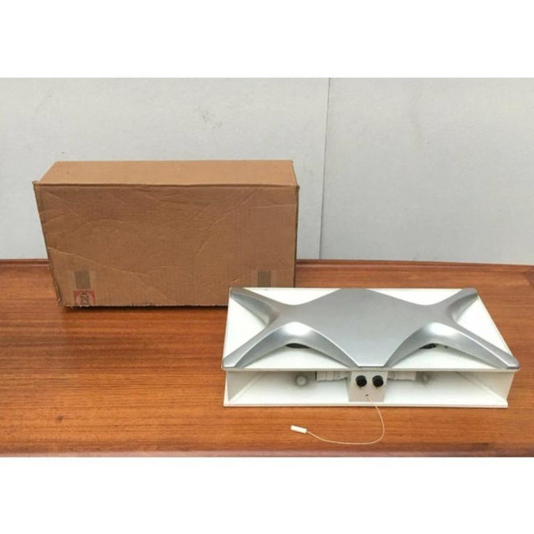 20th Century Set of 2 Mid-Century Space Age Cross Oyster Style Wall Lamp by Klaus Link, 1960s For Sale