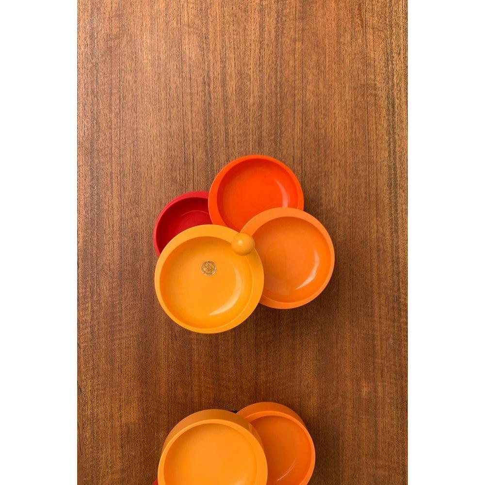 20th Century Set of 2 Mid-Century Space Age Extendable Swivel Bowls from Emsa, 1960s For Sale