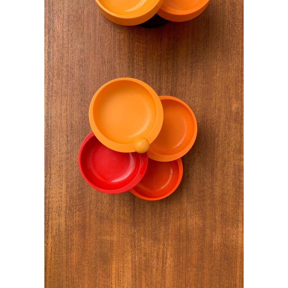 Set of 2 Mid-Century Space Age Extendable Swivel Bowls from Emsa, 1960s For Sale 1