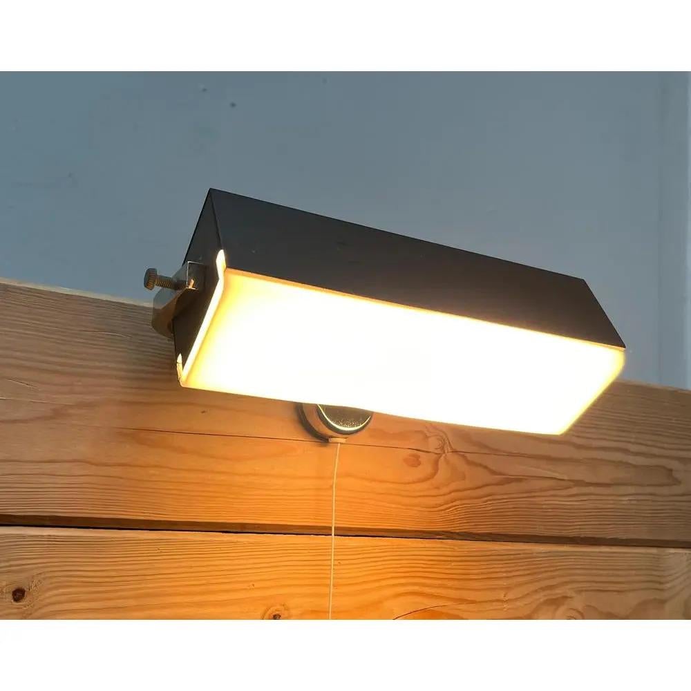 Metal Set of 2 Mid-Century Space Age German Minimalist Clamp Wall, Bed Lamps, 1960s For Sale