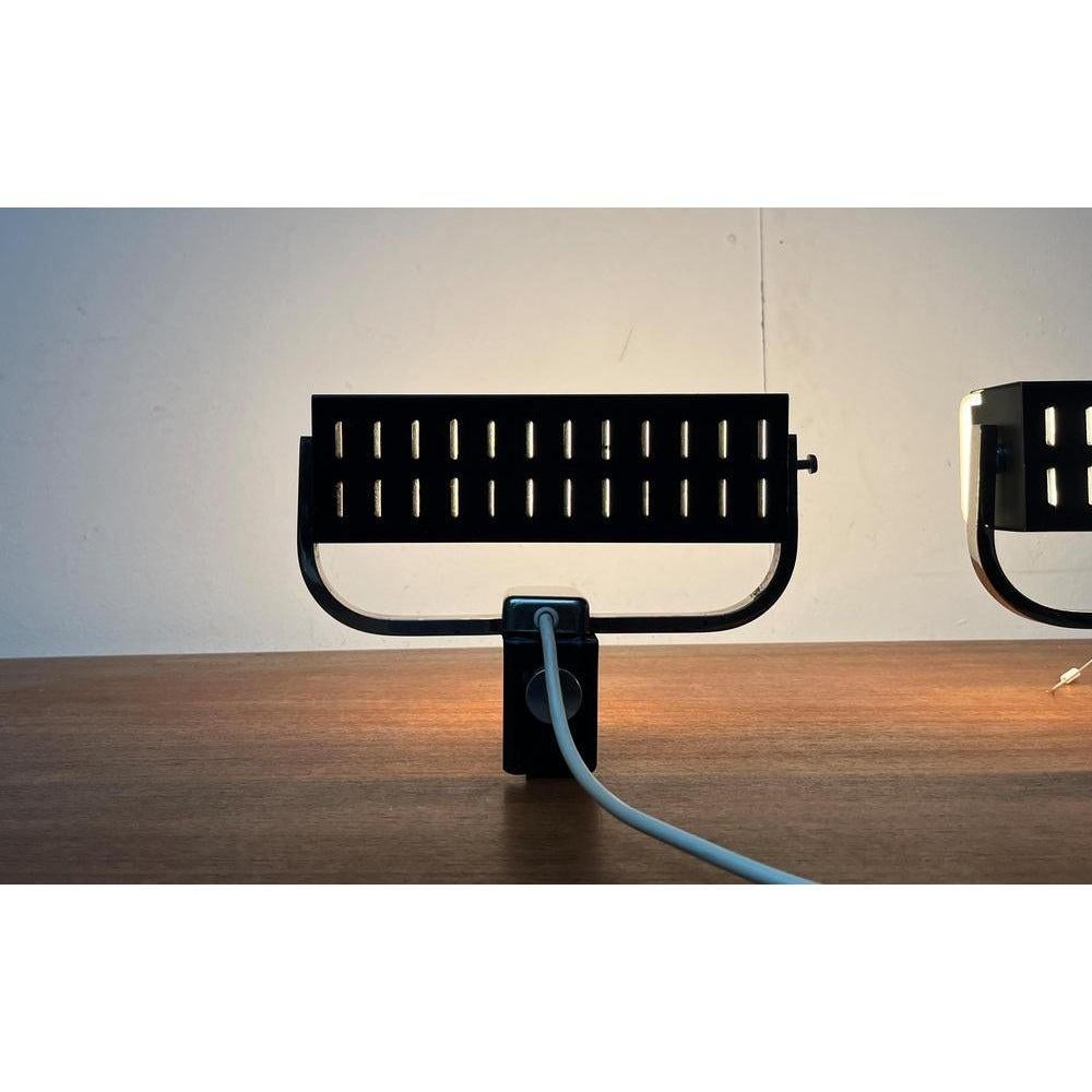 Set of 2 Mid-Century Space Age German Minimalist Clamp Wall, Bed Lamps, 1960s For Sale 3