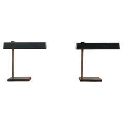Set di 2 lampade da tavolo minimaliste tedesche della metà del secolo scorso, anni '60