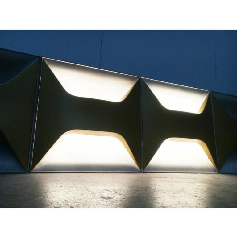 2er-Set Mid-Century Space Age Deutsche Mid-Century Oyster-Wandleuchte, Modell A247, 1960er Jahre (Moderne der Mitte des Jahrhunderts) im Angebot