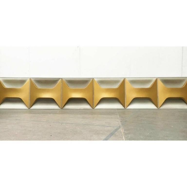 2er-Set Mid-Century Space Age Deutsche Mid-Century Oyster-Wandleuchte, Modell A247, 1960er Jahre (20. Jahrhundert) im Angebot