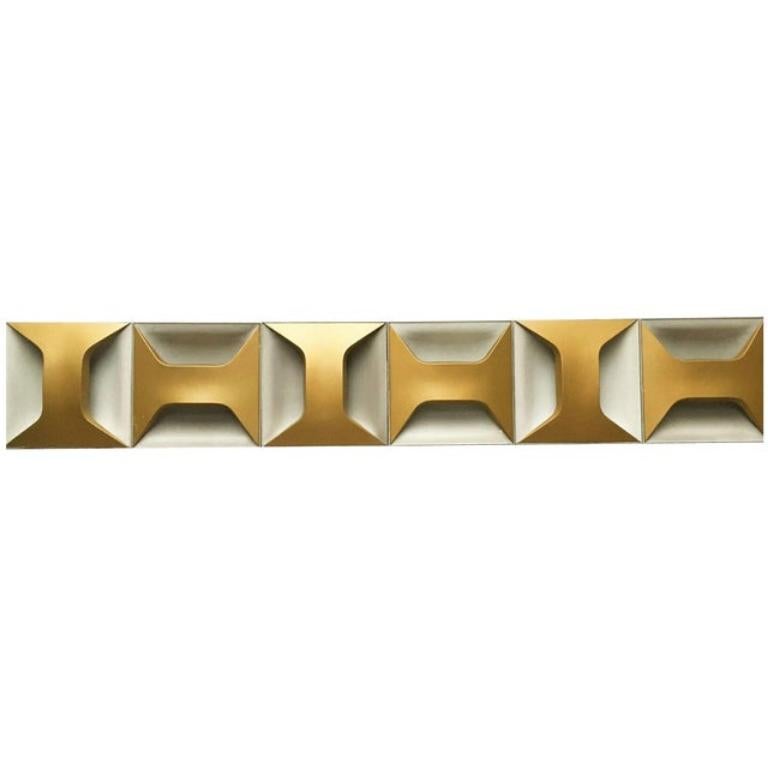 2er-Set Mid-Century Space Age Deutsche Mid-Century Oyster-Wandleuchte, Modell A247, 1960er Jahre im Angebot