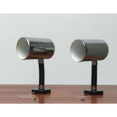 Set of 2 Mid-Century Space Age German Wall Lamps from Hillebrand Lighting, 1960s