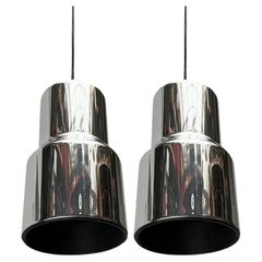 Set di 2 lampade a sospensione in metallo di metà secolo modello MDK 031, anni '60