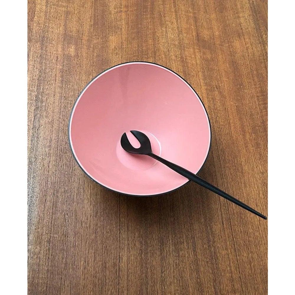 20th Century Set of 2 Mid-Century Space Age Salad Bowl and Fork from Emsa, 1960s For Sale