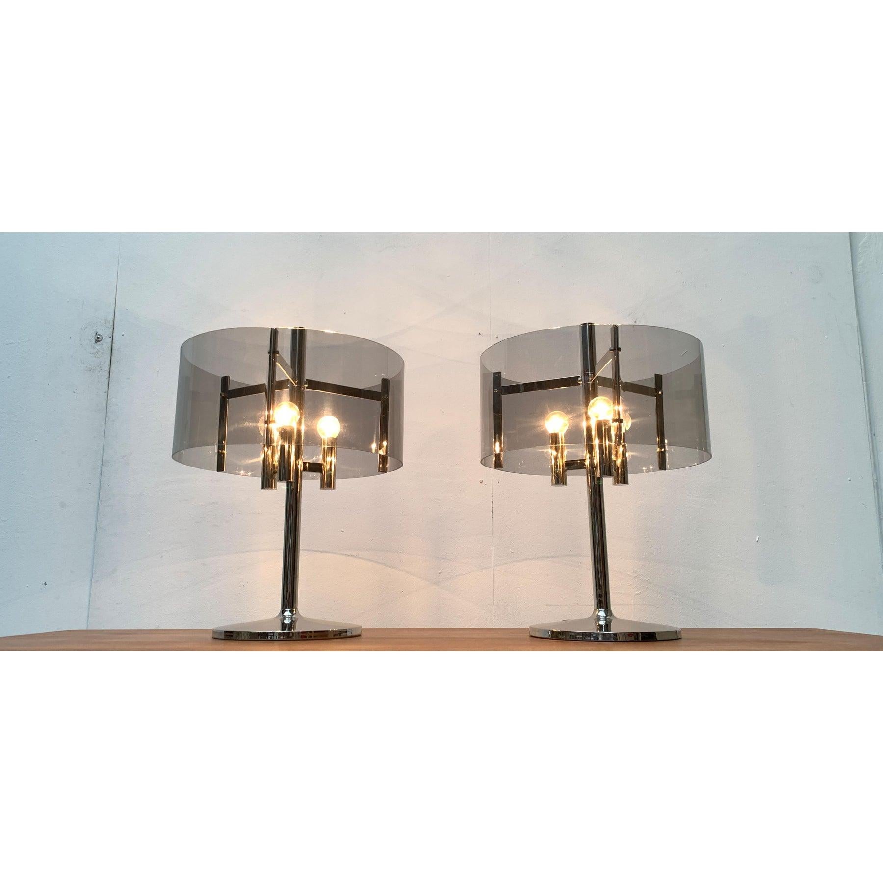 20ième siècle Ensemble de 2 lampes de table A Space du milieu du siècle dernier, 1970 en vente