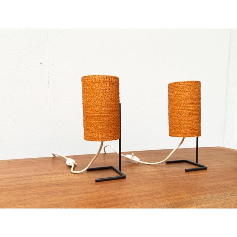 Set di 2 lampade da tavolo a corda di metà secolo, anni '60 in vendita 2