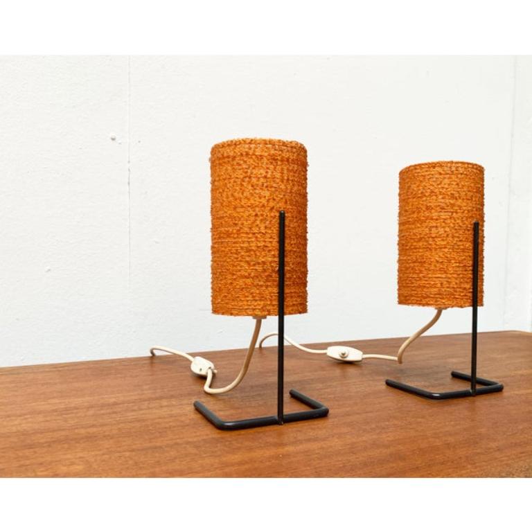 Set di 2 lampade da tavolo a corda di metà secolo, anni '60 in vendita 3