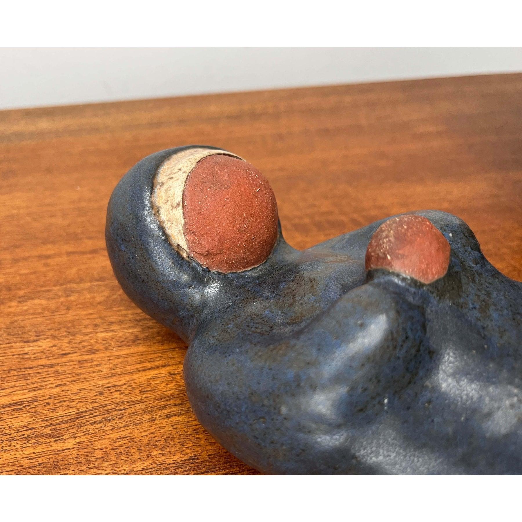 Set of 2 Mid-Century Studio Pottery Virgin Mary and Baby Jesus Sculptures, 1960s For Sale 10