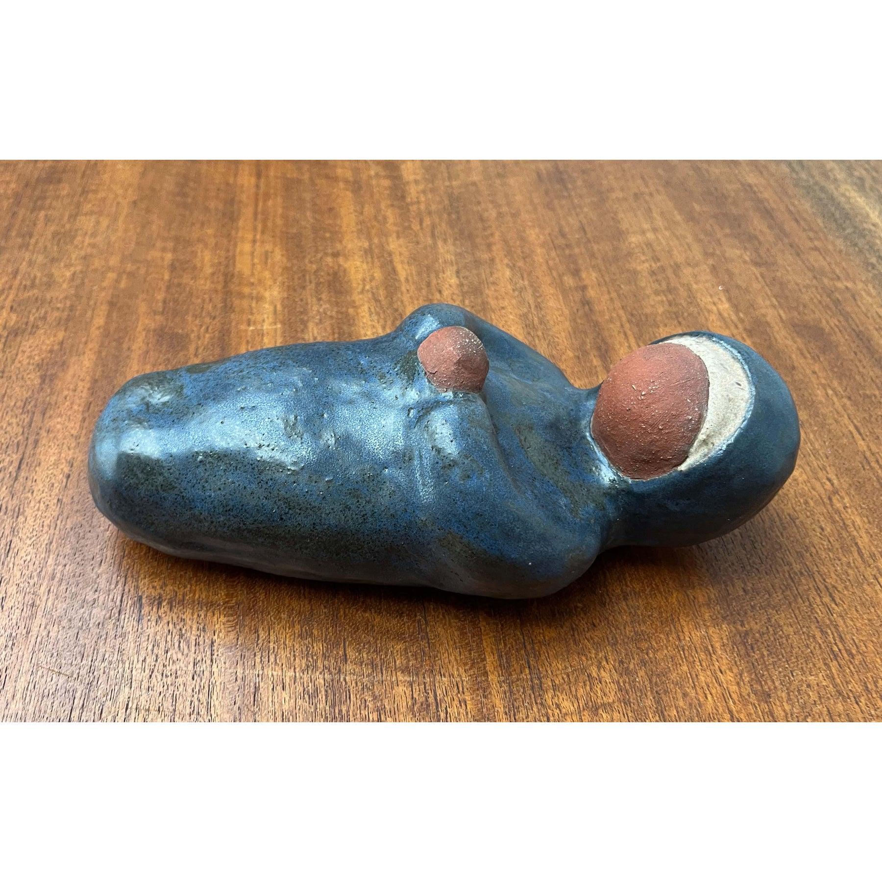 Set of 2 Mid-Century Studio Pottery Virgin Mary and Baby Jesus Sculptures, 1960s In Good Condition For Sale In Hamburg, DE