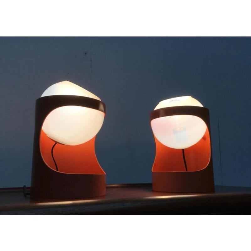 Set of 2 Mid-Century Swiss Space Age Guggerli L1 Table Lamp, 1960s For Sale 4