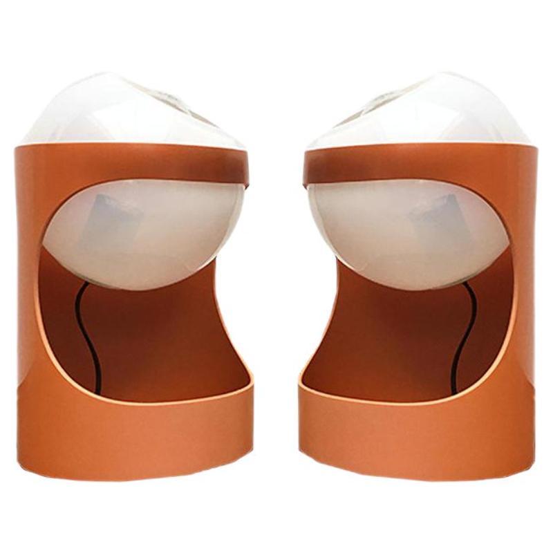 Set of 2 Mid-Century Swiss Space Age Guggerli L1 Table Lamp, 1960s For Sale
