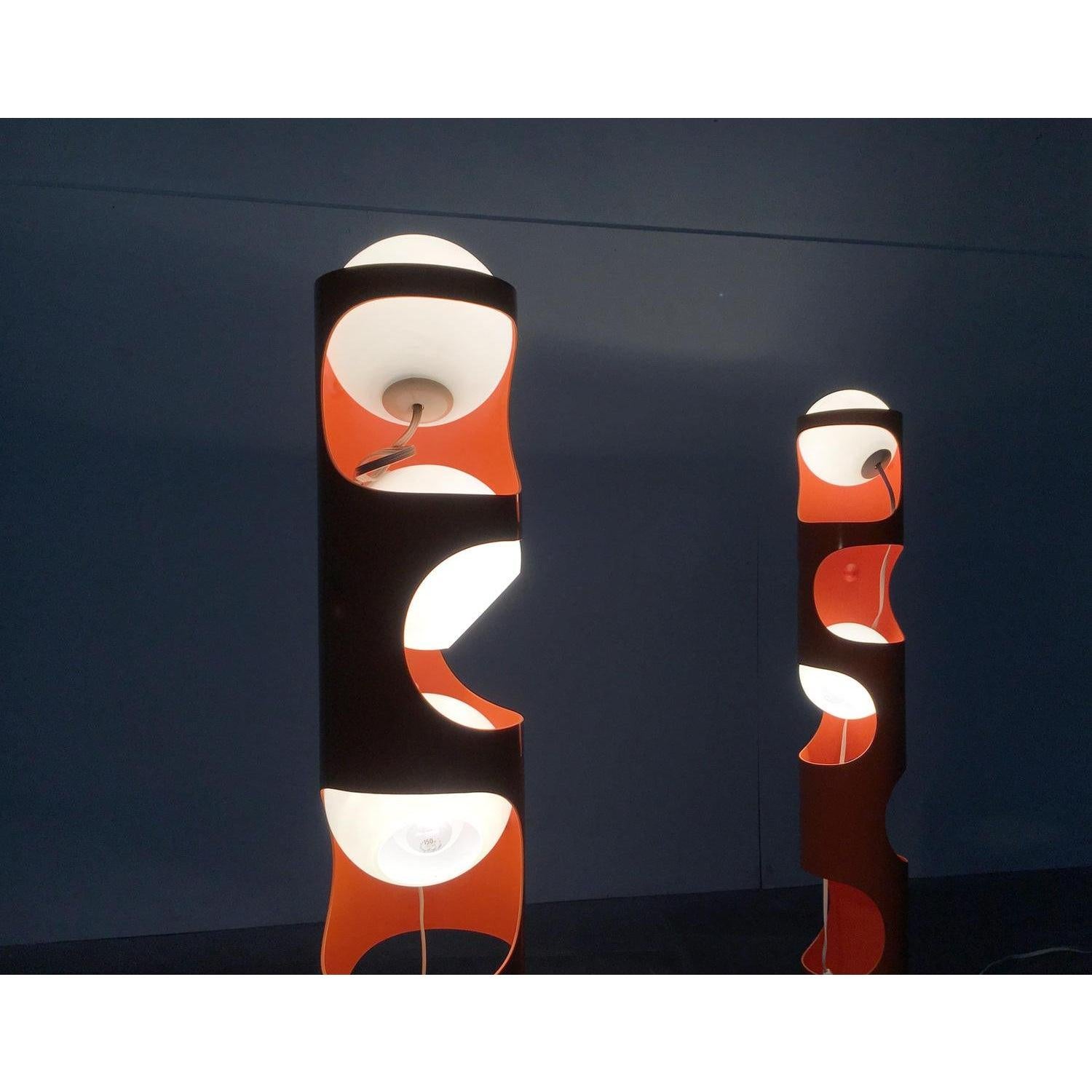 Ensemble de 2 lampadaires Guggerli L3 de l'Ère spatiale suisse du milieu du siècle dernier pour Baltensweiler en vente 5