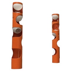 2er-Set Mid-Century Swiss Space Age Guggerli L3 Stehleuchte für Baltensweiler