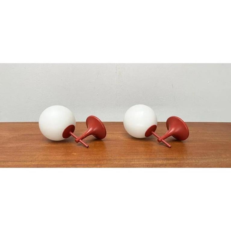 Svizzero Set di 2 lampade di metà secolo di E.R. Nele per Temde, anni '60 in vendita
