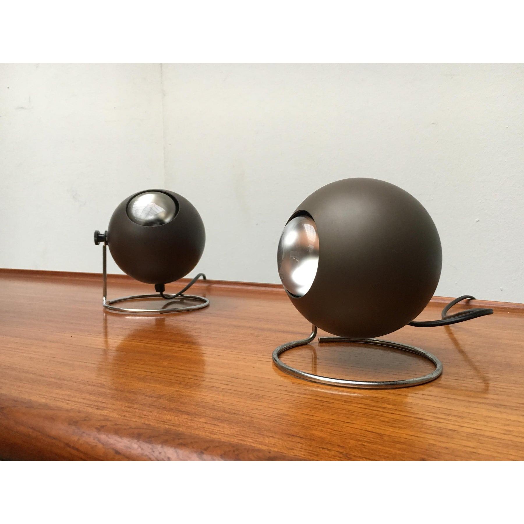 Set of 2 Mid-Century Table Lamps from Erco In Good Condition For Sale In Hamburg, DE