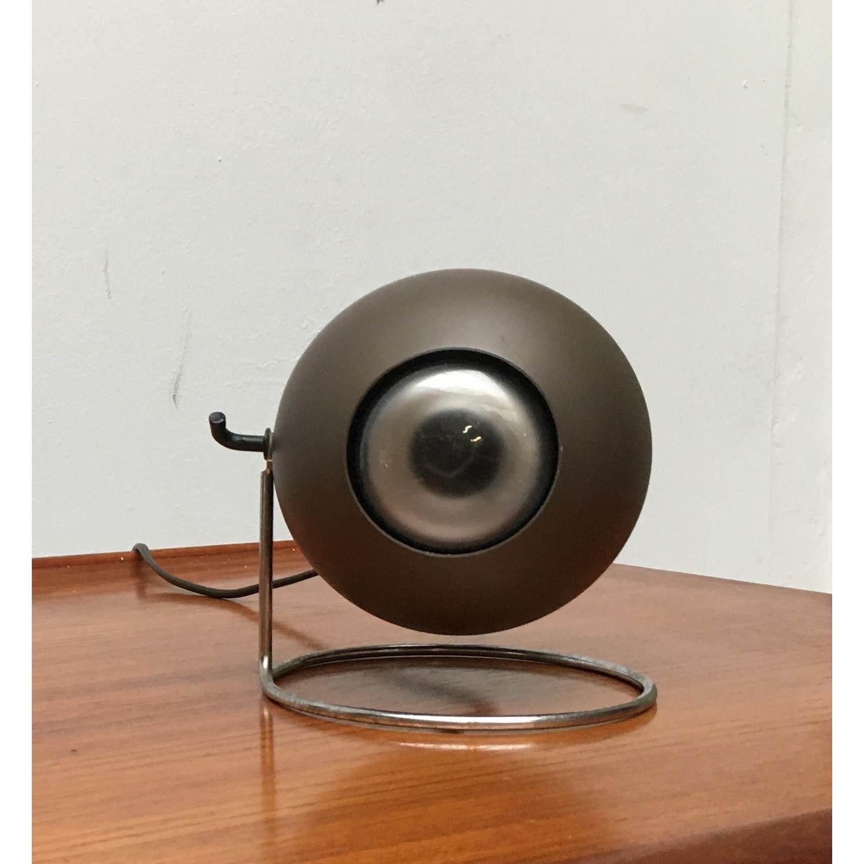 Metal Set of 2 Mid-Century Table Lamps from Erco For Sale