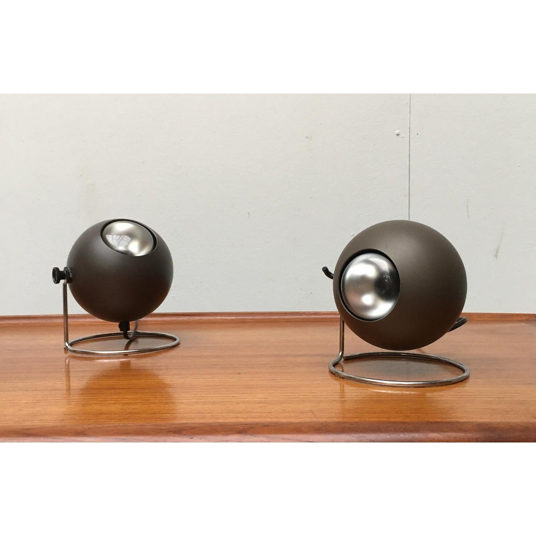 Set of 2 Mid-Century Table Lamps from Erco For Sale 1
