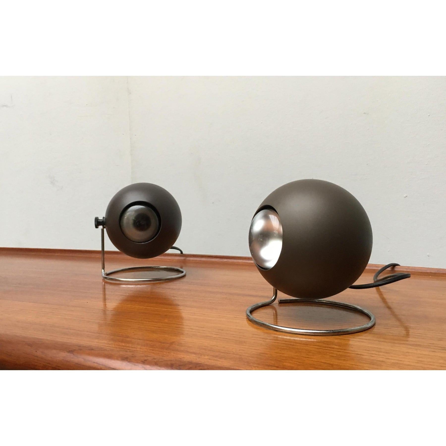 Set of 2 Mid-Century Table Lamps from Erco For Sale 2