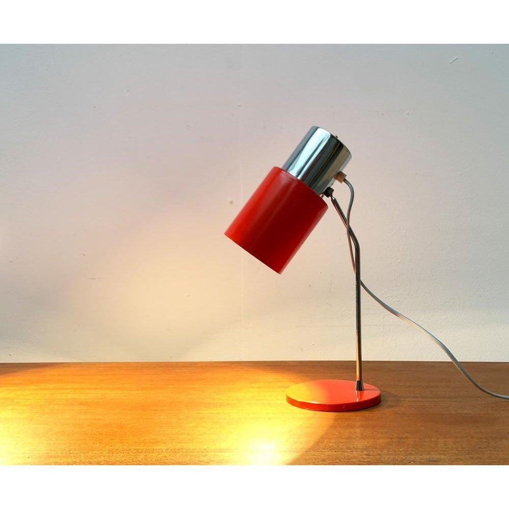 Satz von 2 minimalistischen Tischlampen aus der Mitte des Jahrhunderts Typ 1636 von Josef Hurka, 1960er Jahre im Angebot 4
