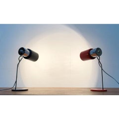 Set of 2 Mid-Century Type 1636 Minimalist Table Lamps by Josef Hurka, 1960s