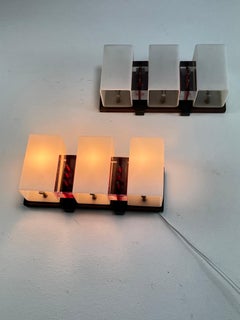 Set Of 2 Mid-Century Wall Lamps Attributed To Angelo Brotto For Esperia, 1960s