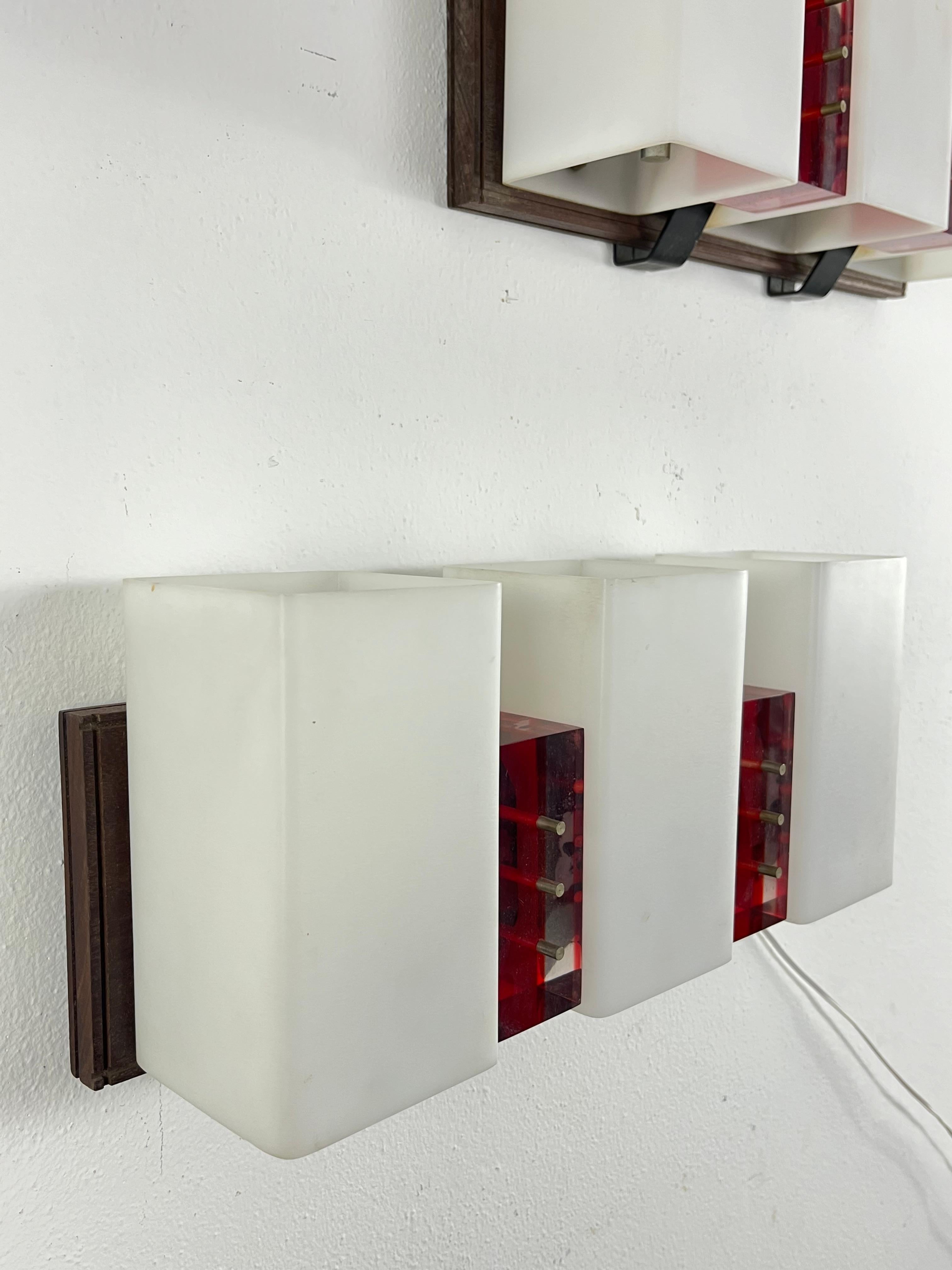 Set di 2 lampade da parete di metà secolo attribuite ad Angelo Brotto per Esperia, anni '60 in vendita 2