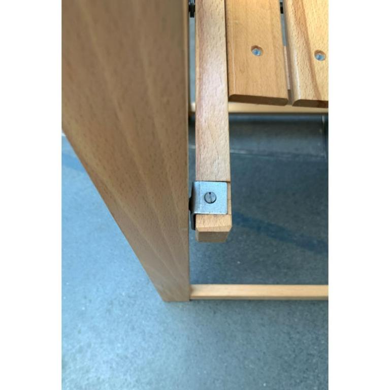 Juego de 2 sillas plegables Trieste de madera de mediados de siglo, Aldo Jacober, años 60 en venta 6