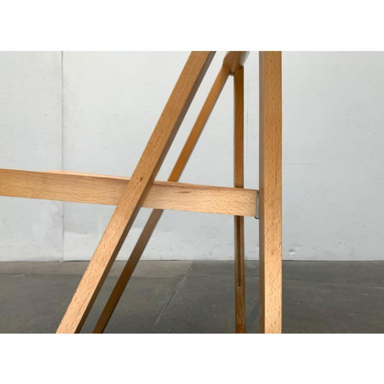 Juego de 2 sillas plegables Trieste de madera de mediados de siglo, Aldo Jacober, años 60 siglo XX en venta