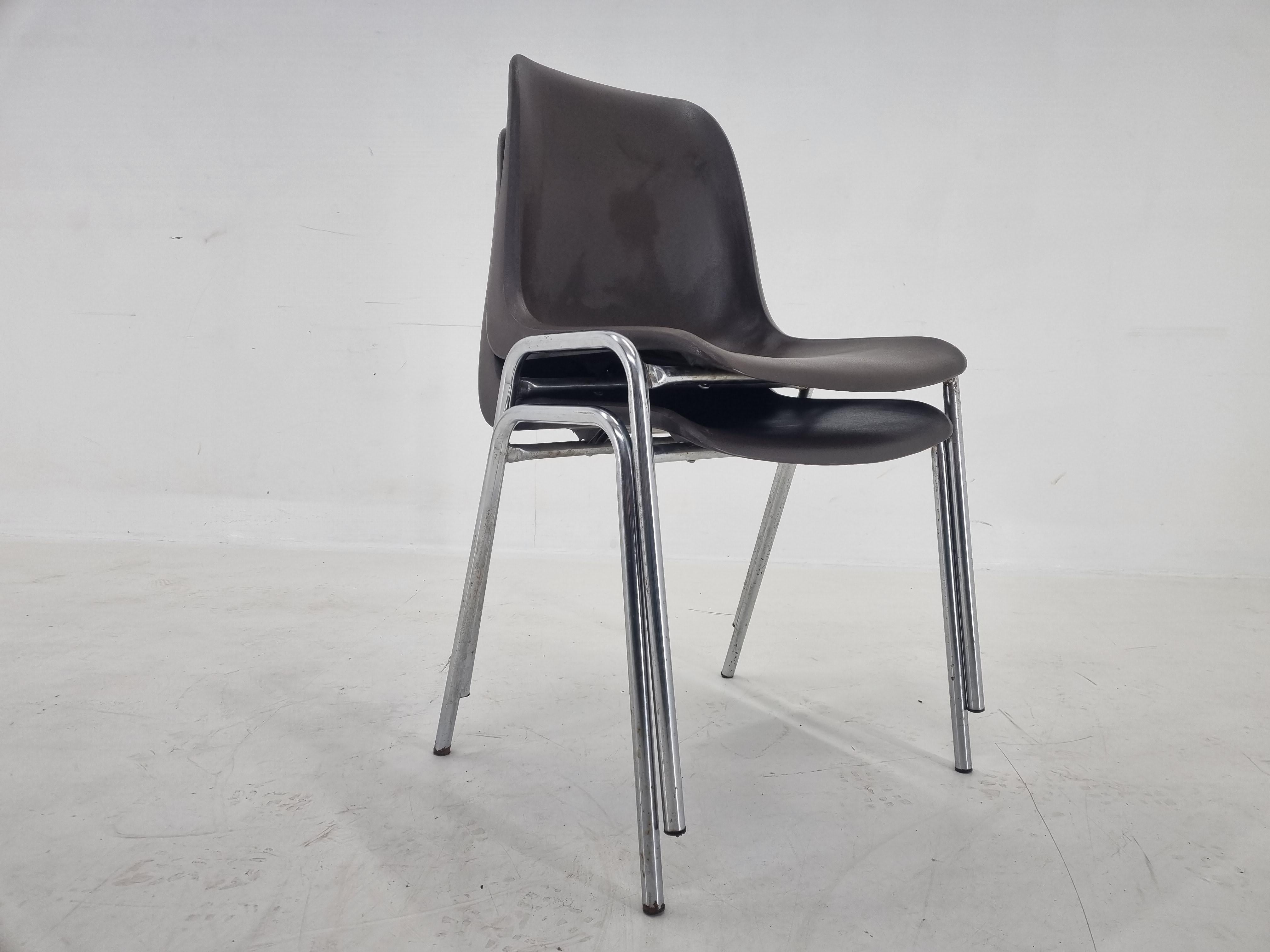 Late 20th Century Set of 2 Midcentury Chairs Europa Designed by Helmut Starke, 1990s For Sale