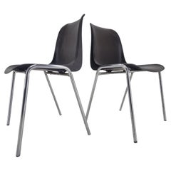 Conjunto de 2 sillas Europa de mediados de siglo diseñadas por Helmut Starke, años 90