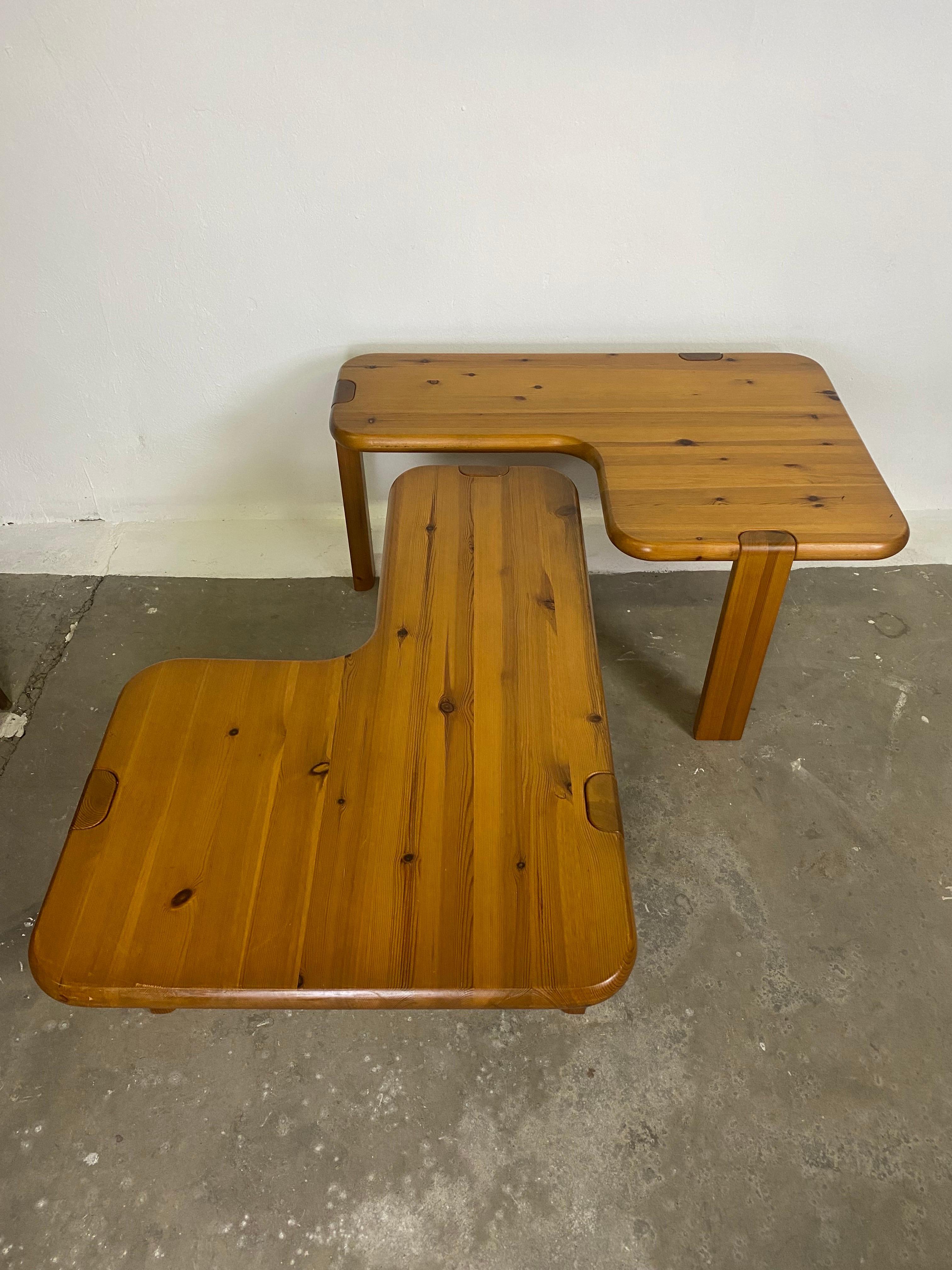 Mid-Century Modern Set of 2 Midcentury Coffeetables by Aksel Kjersgaard for Odder Furniture 1970s For Sale