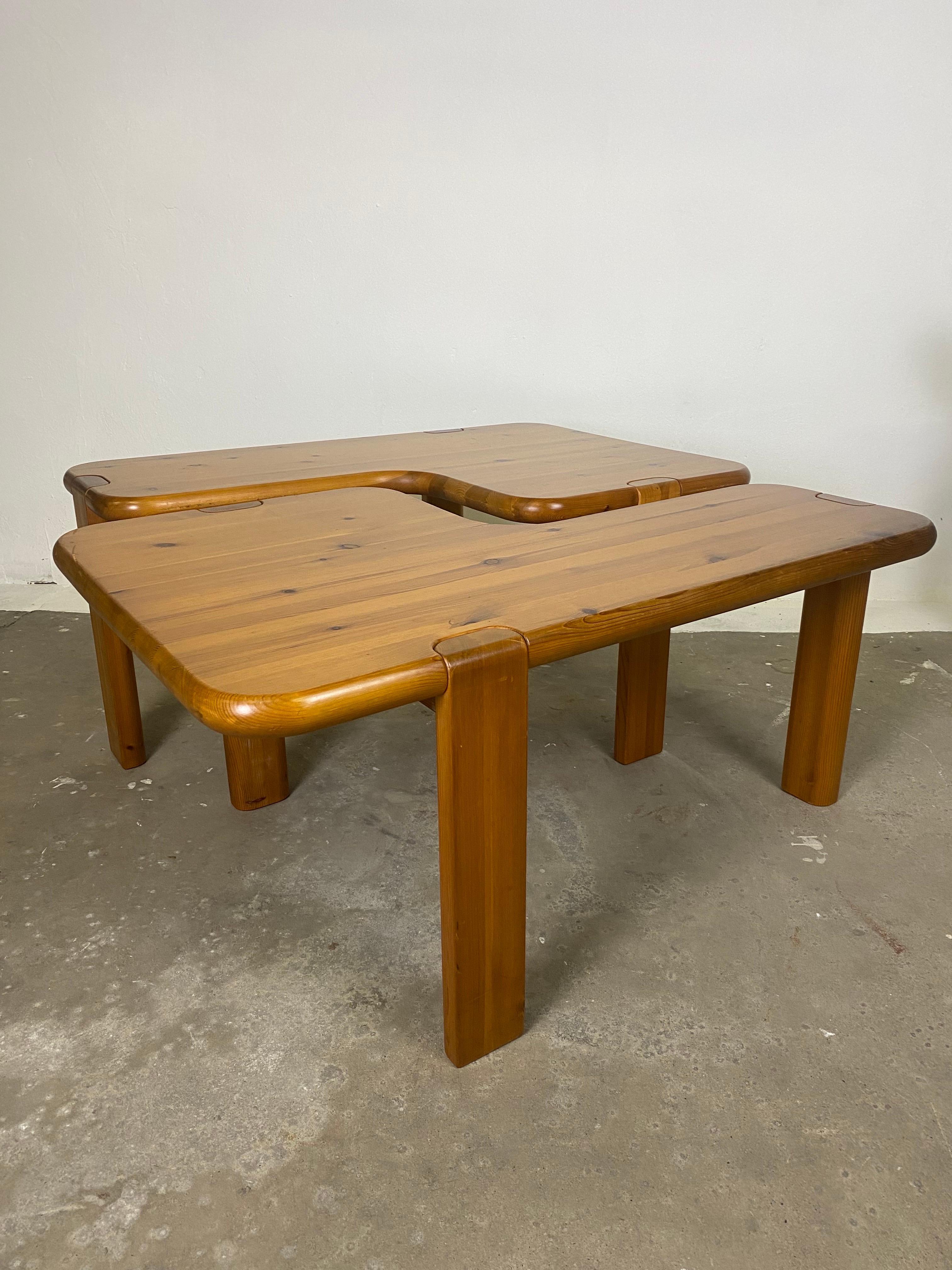 Late 20th Century Set of 2 Midcentury Coffeetables by Aksel Kjersgaard for Odder Furniture 1970s For Sale