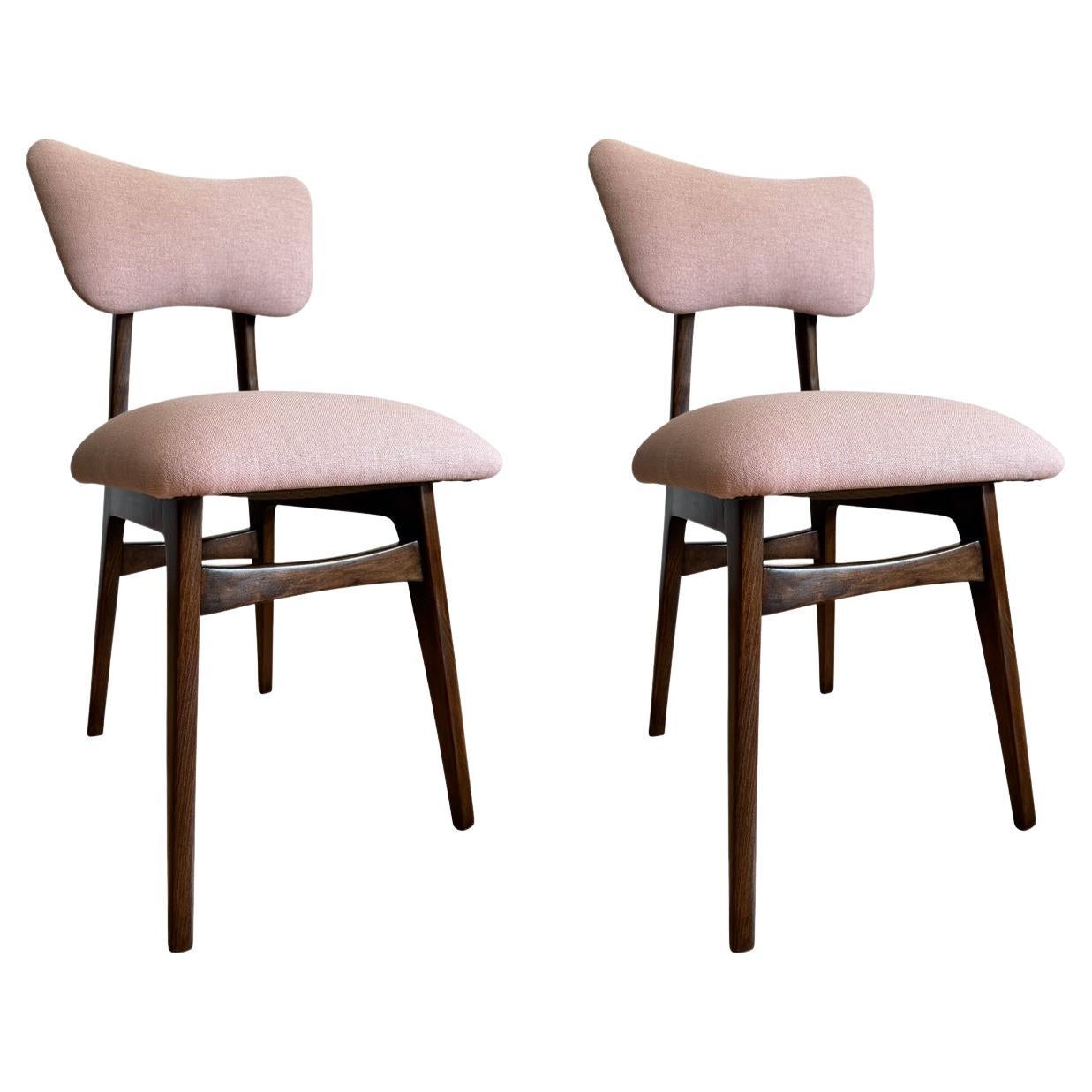 Set of 2 Midcentury Light Pink Dining Chairs, Europe, 1960s For Sale