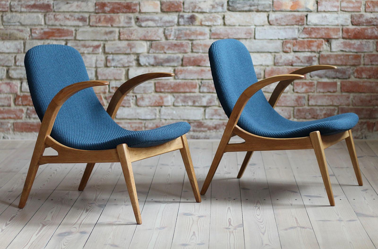 Mid-Century Modern Set of 2 Midcentury Lounge Chairs, 1960s, Czech Republic