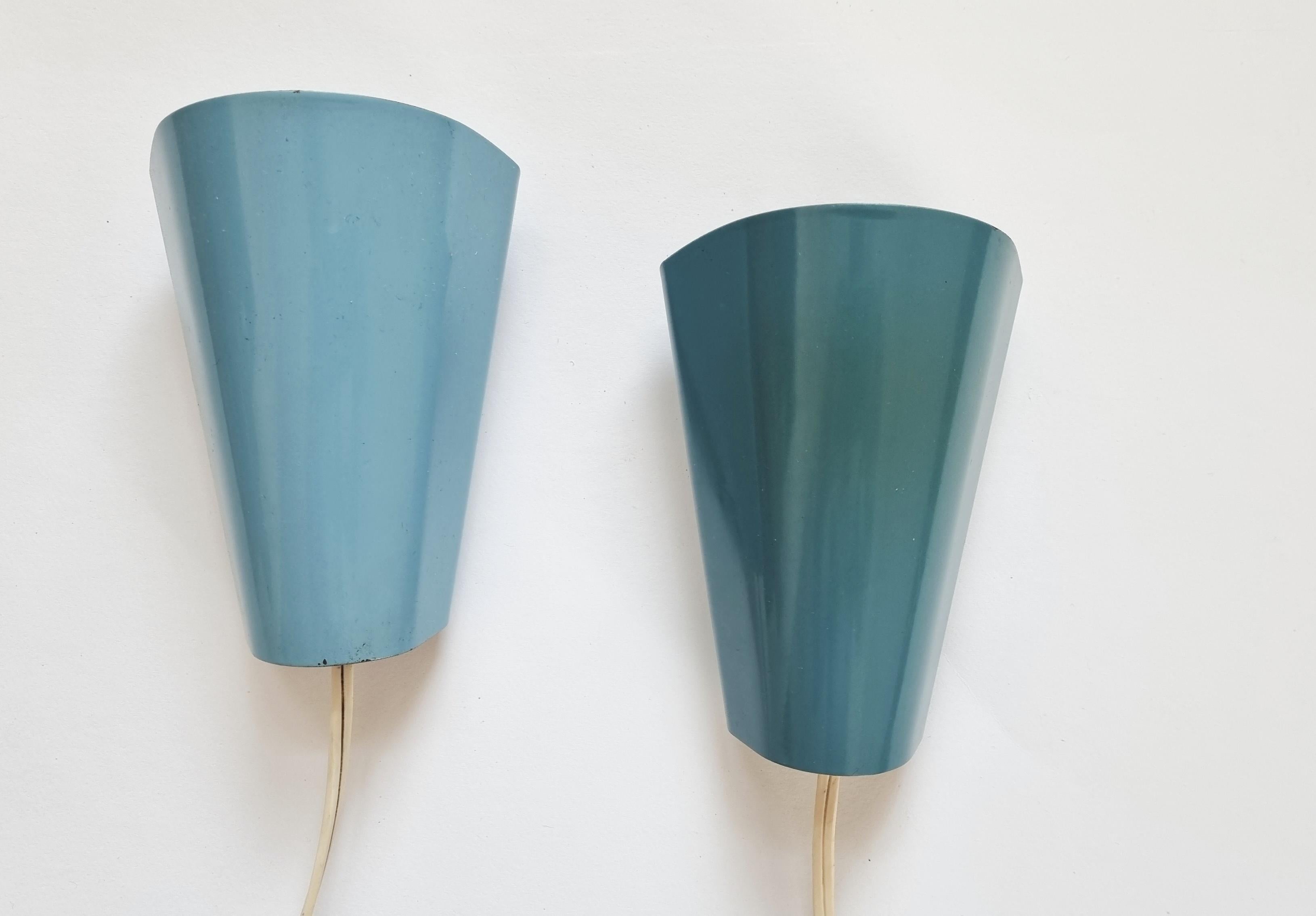 Set of 2 Midcentury Wall Lamps, Lidokov, Josef Hurka, 1960s In Good Condition For Sale In Praha, CZ