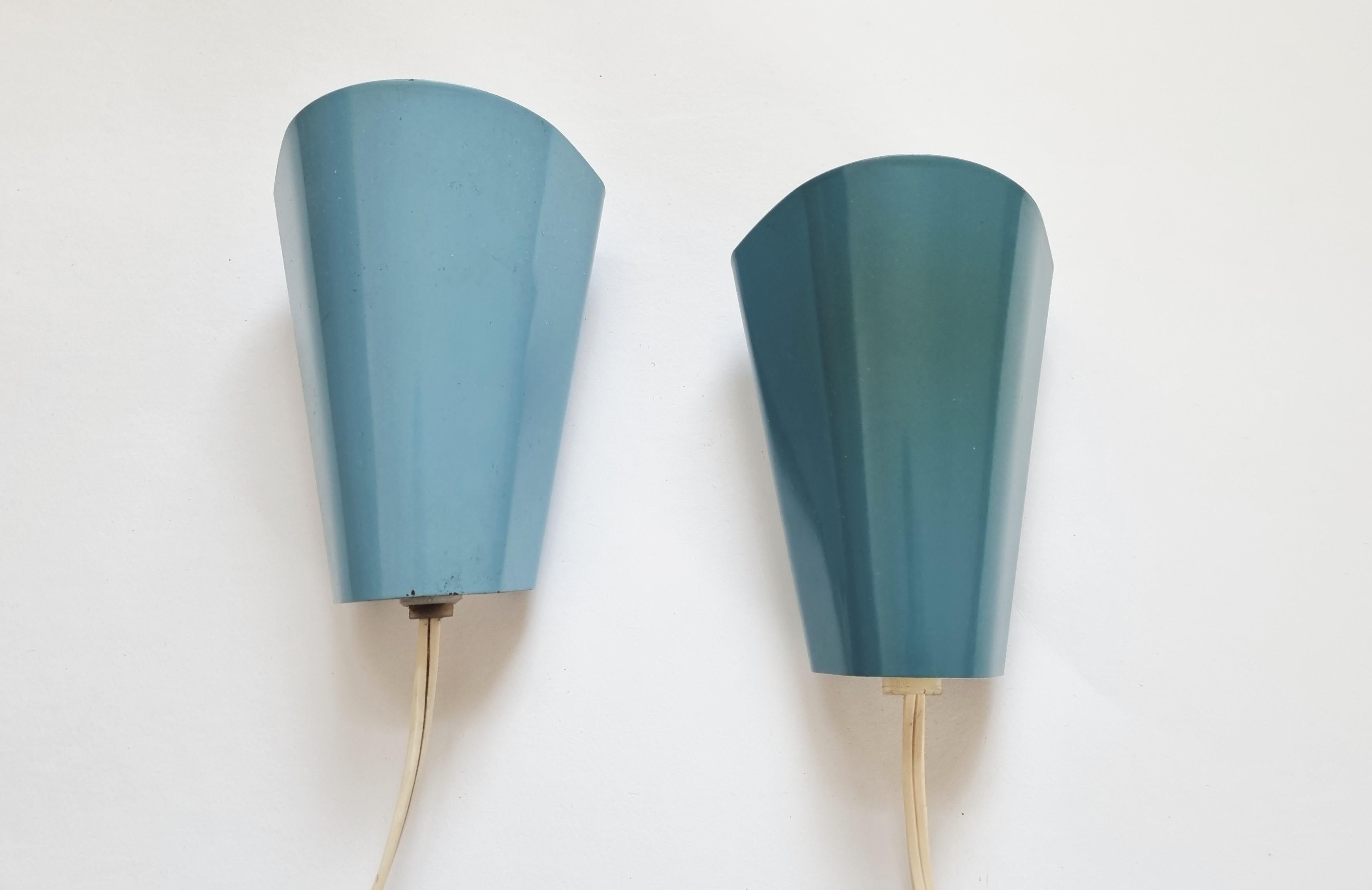 Mid-20th Century Set of 2 Midcentury Wall Lamps, Lidokov, Josef Hurka, 1960s For Sale
