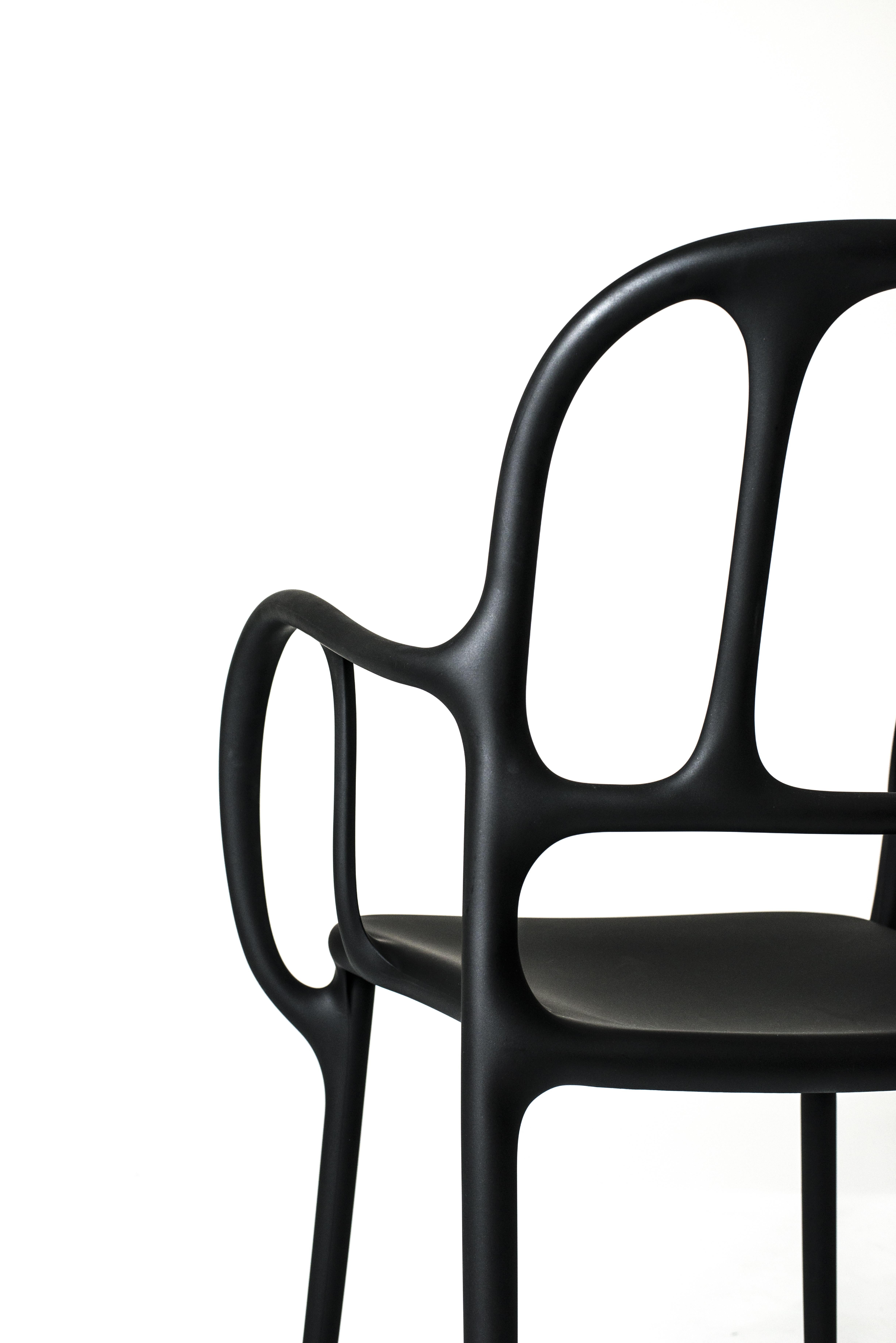 Italian Set of  2 Mila' Chair in Black by Jaime Hayon for MAGIS For Sale