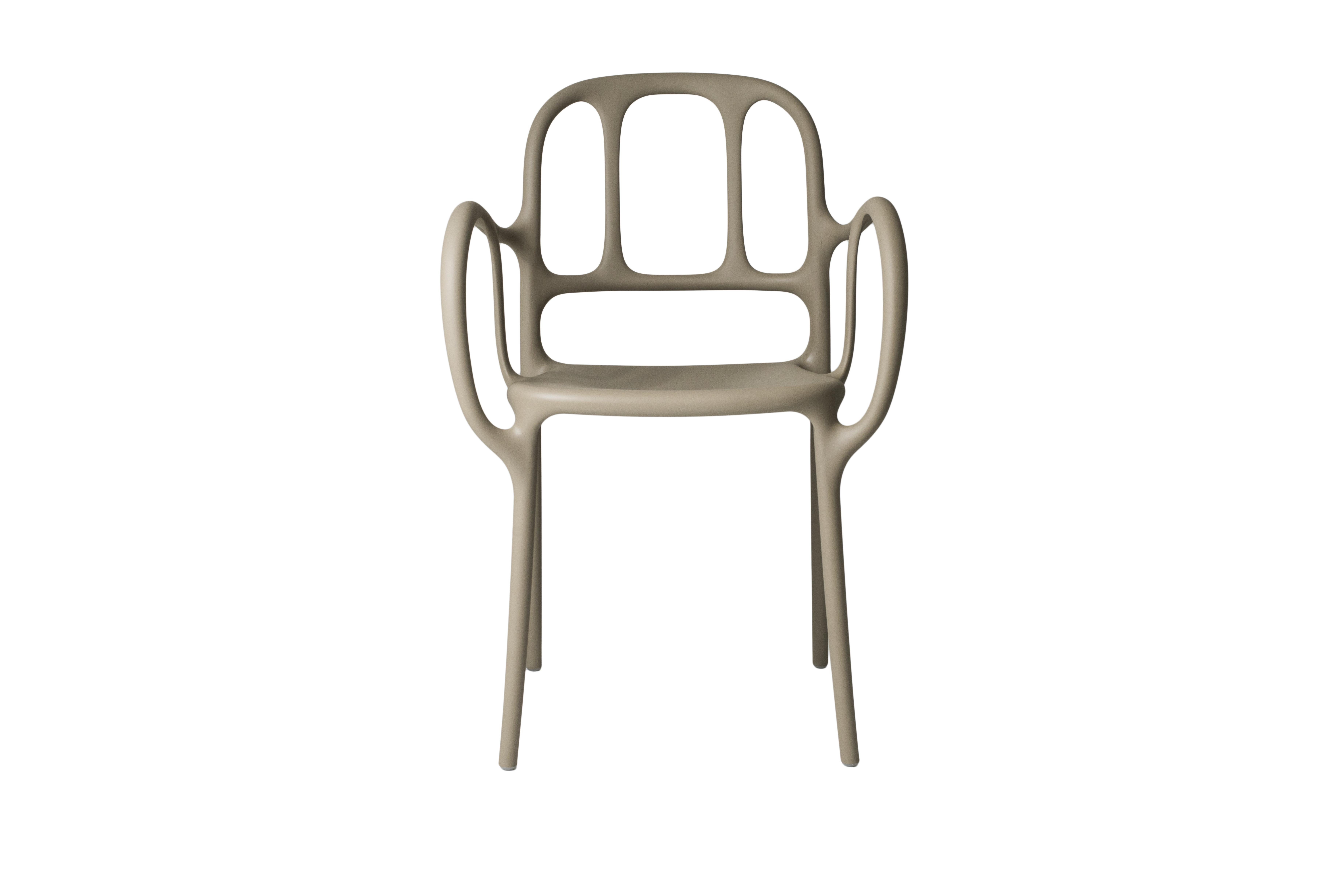 Plastic Set of  2 Mila' Chair in Black by Jaime Hayon for MAGIS For Sale