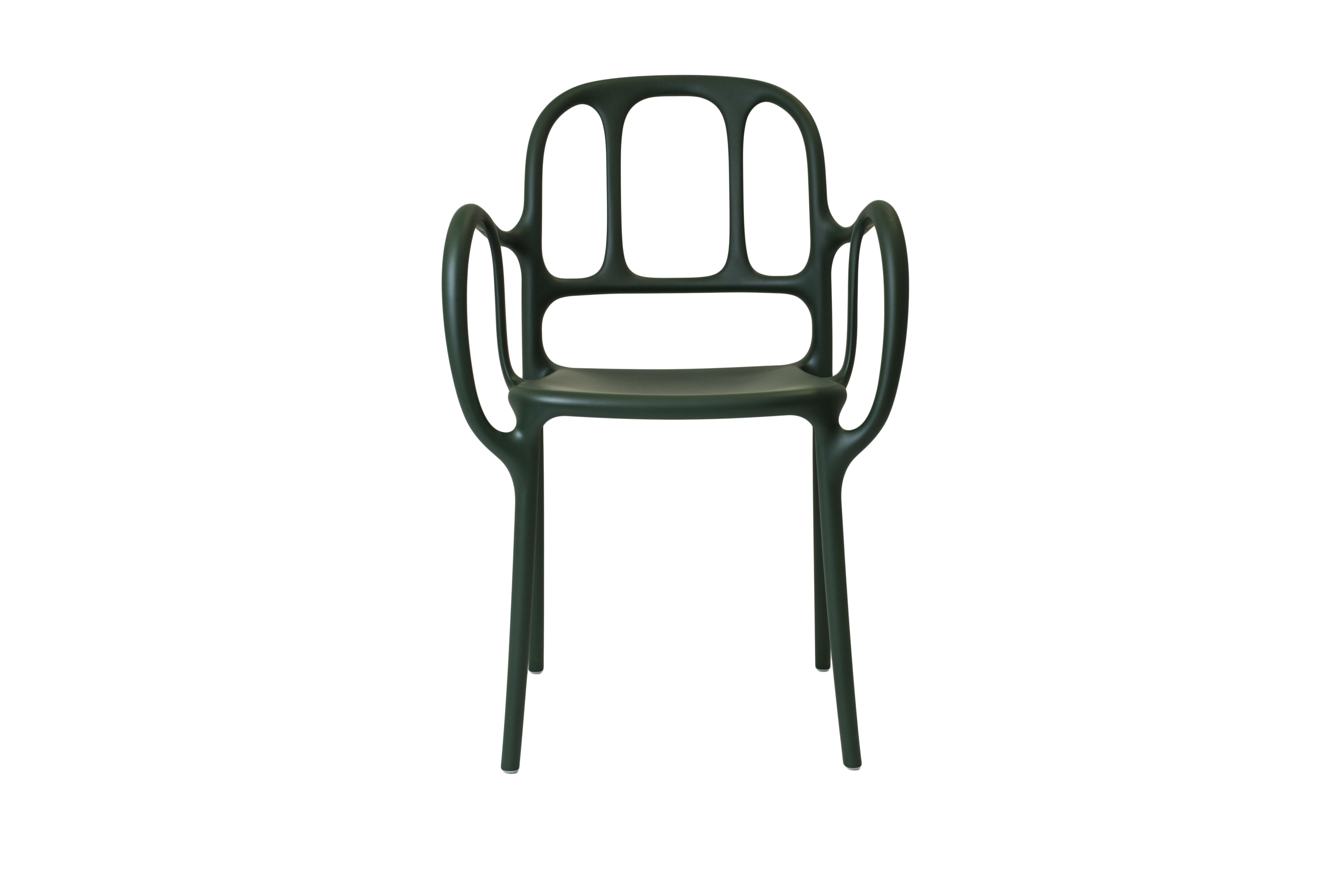Set of  2 Mila' Chair in Dark Green by Jaime Hayon for MAGIS For Sale 2